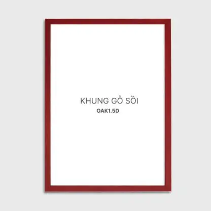 OAK đỏ bản 1.5 cm - Khung hình gỗ sồi - Hình ảnh 2