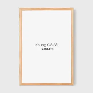 OAK tự nhiên 1.5 cm - Khung ảnh gỗ sồi