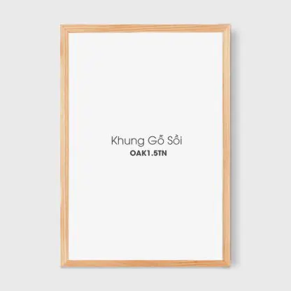 OAK tự nhiên 1.5 cm - Khung ảnh gỗ sồi - Hình ảnh 2