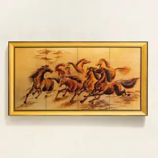 Tranh sơn mài Mã Đáo Thành Công phong thuỷ Thịnh Vượng quà tặng ý nghĩa
