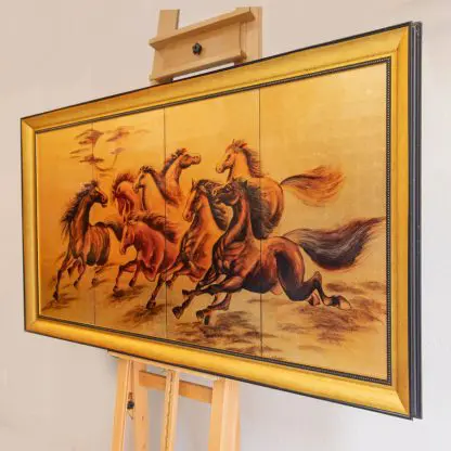 Tranh sơn mài Mã Đáo Thành Công phong thuỷ Thịnh Vượng quà tặng ý nghĩa - Hình ảnh 5