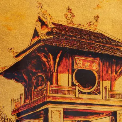 Tranh Khuê Văn Các biểu tượng tri thức Việt - Quà tặng sơn mài cao cấp - Hình ảnh 4