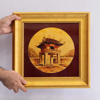 Tranh Khuê Văn Các biểu tượng tri thức Việt - Quà tặng sơn mài cao cấp - Hình ảnh 3
