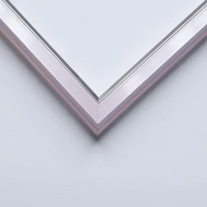 Khung tranh PEARL hồng viền bạc bản 2.2 cm