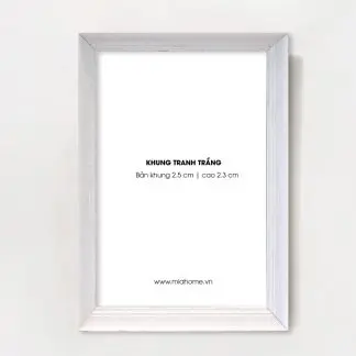 Khung ảnh TOWA trắng bản 2.5 cm