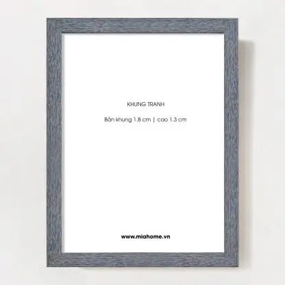 Khung tranh vintage SIRI xanh bản 1.8 cm - Hình ảnh 2