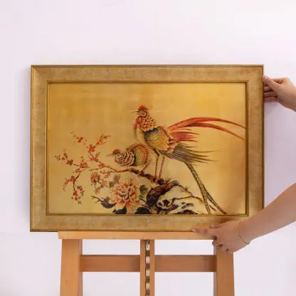 Kim Kê Đại Cát sơn mài dát vàng - Lời chúc may mắn quà tặng tân gia khai trương - Hình ảnh 5