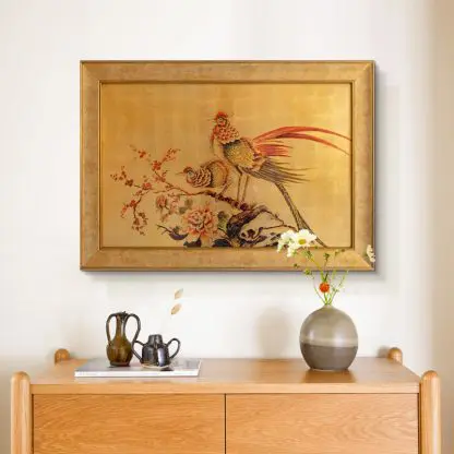 Kim Kê Đại Cát sơn mài dát vàng - Lời chúc may mắn quà tặng tân gia khai trương - Hình ảnh 6