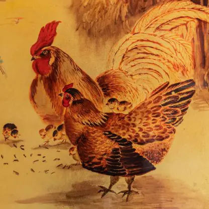 Kim Kê Hữu Phúc Tranh tặng tân gia sơn mài dát vàng mang ý nghĩa sung túc viên mãn - Hình ảnh 9