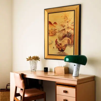 Kim Kê Hữu Phúc Tranh tặng tân gia sơn mài dát vàng mang ý nghĩa sung túc viên mãn - Hình ảnh 10
