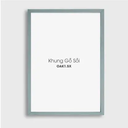 Khung hình gỗ sồi OAK xám 1.5 cm - Hình ảnh 2