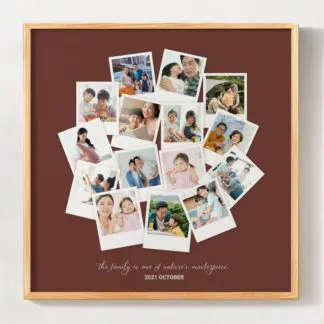 Khung ảnh gỗ gia đình The family 2 | Khung hình gỗ sồi | Thiết kế in hình cá nhân