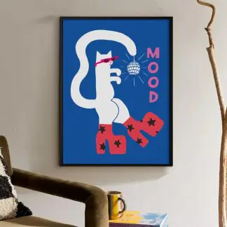 Mood - Tranh mèo khung kính
