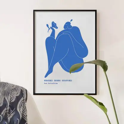 Blue - Poster tranh khung kính - Hình ảnh 3