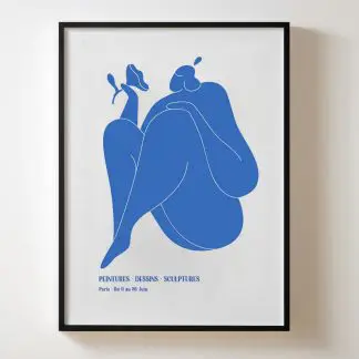 Blue - Poster tranh khung kính