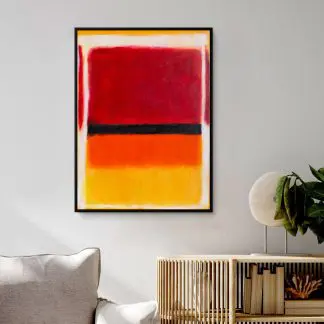 Red and Yellow - Tranh canvas trừu tượng