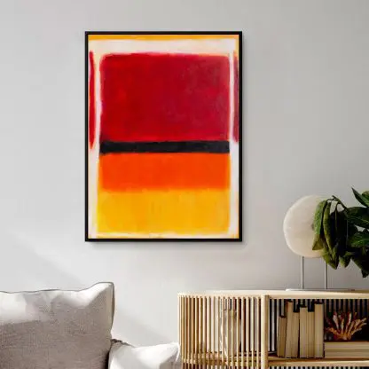 Red and Yellow - Tranh canvas trừu tượng - Hình ảnh 2