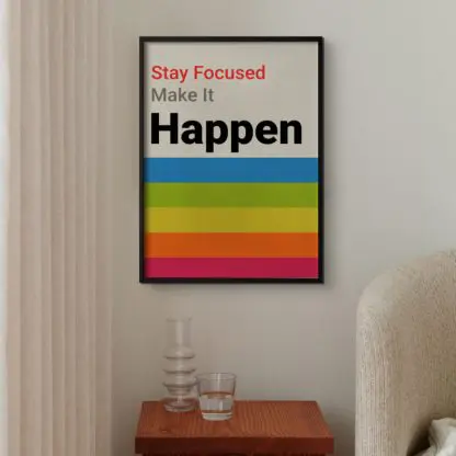 Make it happen - Poster tranh typography