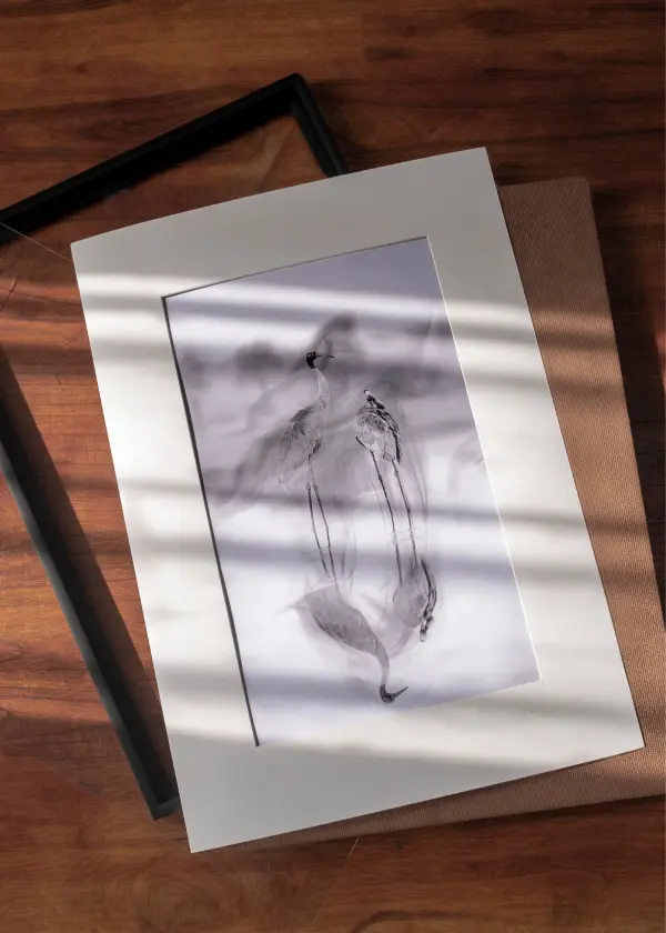 Tranh in Giclee sếu