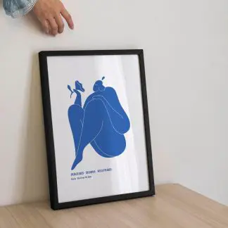 Blue - Poster tranh khung kính