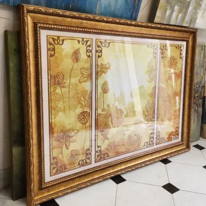 Khung tranh treo tường khổ lớn cao cấp KCD07 - Bản 12 cm - Hình ảnh 5