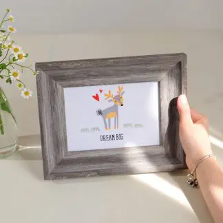 Khung ảnh để bàn làm việc 13x18 15x21 18x24 bản 5 cm - VINTA xám