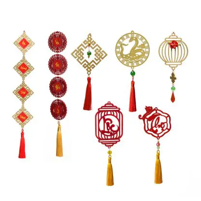 Combo 7 MIX B - Dây treo ngày tết, phụ kiện tết, đồ treo cây mai cây đào, quà tết doanh nghiệp