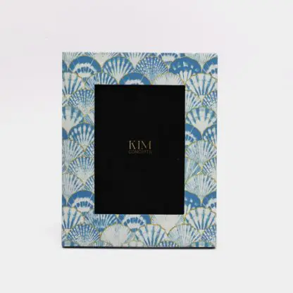 BLUE SHELL | Khung ảnh để bàn 15x21 cm bản 5 cm | Khung hình sơn mài - Hình ảnh 2
