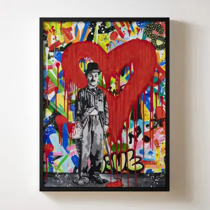 Charlie Chaplin - Tranh treo tường pop art vua hề Sác Lô