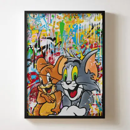 Tom and Jerry - Tranh pop art hoạt hình in canvas treo tường - Hình ảnh 2