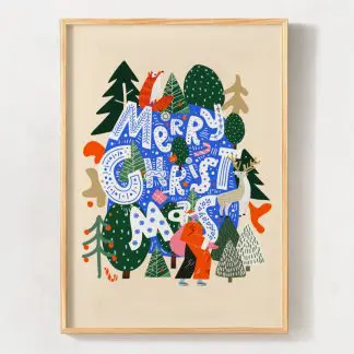 Merry Christmas - Tranh trang trí Noel đẹp, quà tặng Giáng Sinh