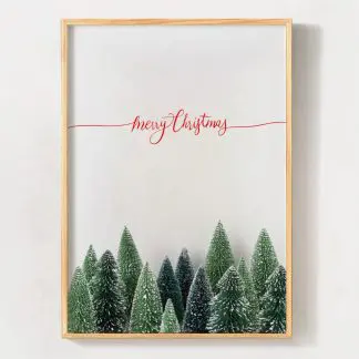 Rừng thông - Tranh giáng sinh rừng thông, quà Noel