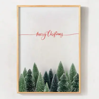 Rừng thông - Tranh giáng sinh rừng thông, quà Noel