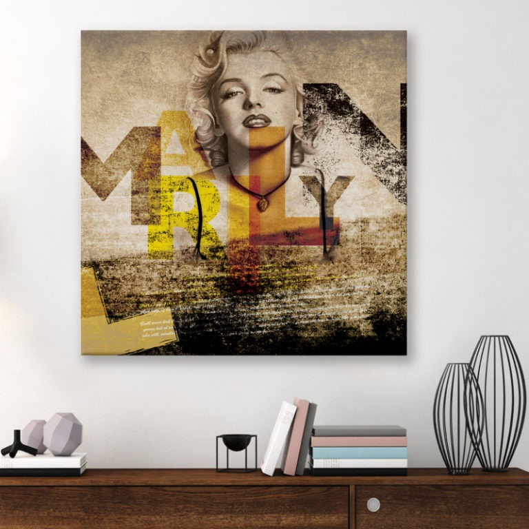 Marilyn Monroe - Tranh Canvas chân dung treo tường 80x80 cm