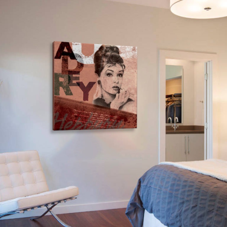 Audrey Hepburn - Tranh Canvas chân dung treo tường