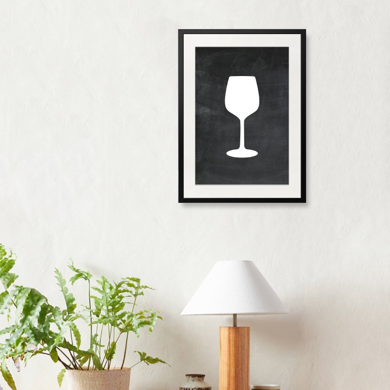 tranh-khung-kinh-b&w-wine-glass