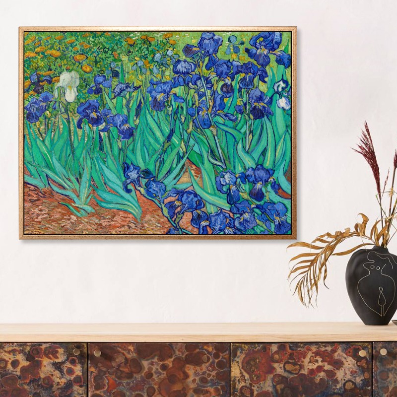 Irises 1889 - Tranh canvas treo tường danh hoạ 