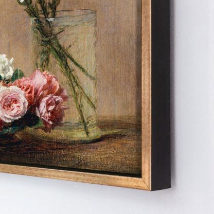 Roses and lilies - Tranh canvas treo tường danh hoạ