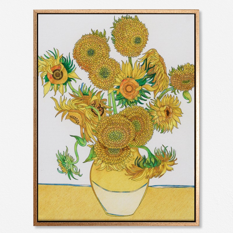 Sunflowers - Tranh canvas treo tường danh hoạ 