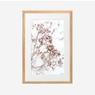 Winter Flower - Tranh khung kính gỗ sồi treo tường 21x30cm