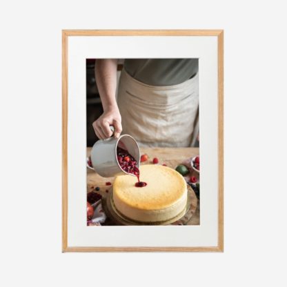 Make a cake - Tranh khung kính treo tường 30x42cm