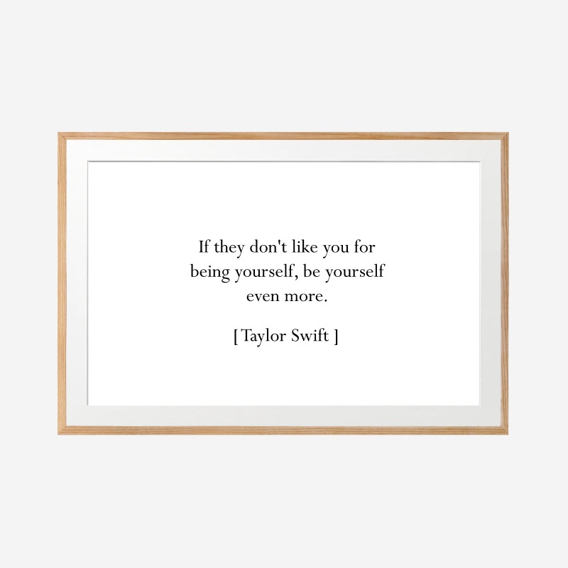 Be Yourself 1 - Tranh khung kính treo tường 40x60cm
