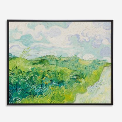 Green Wheat Fields, Auvers (1890) - Tranh canvas treo tường danh hoạ 80x100 cm