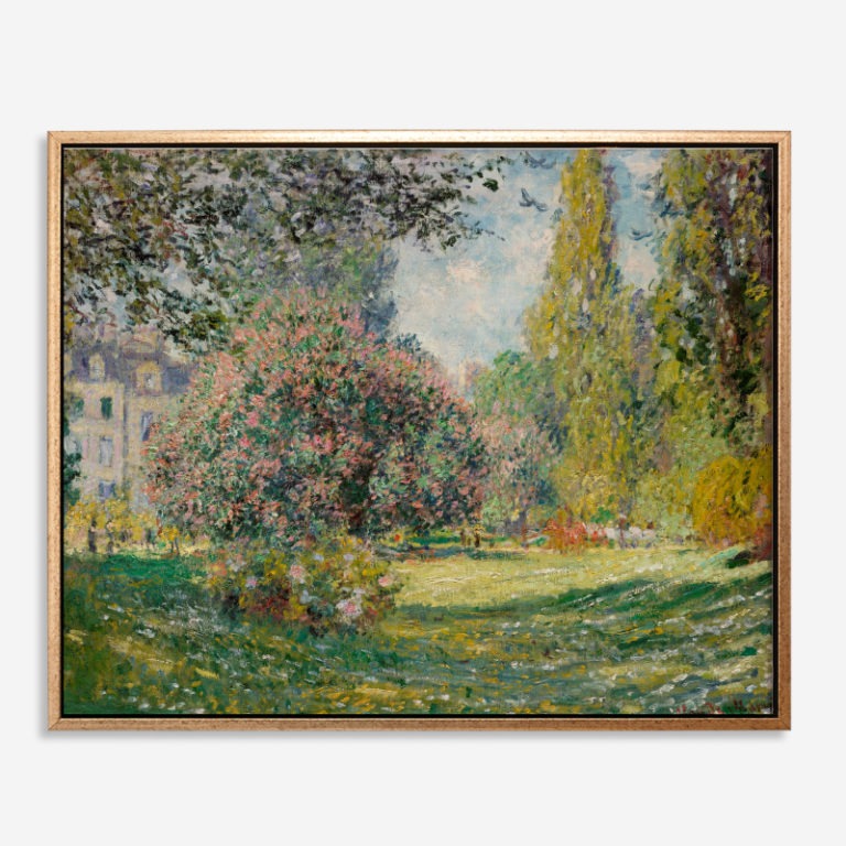 The Parc Monceau (1876) - Tranh canvas treo tường danh hoạ 80x100 cm