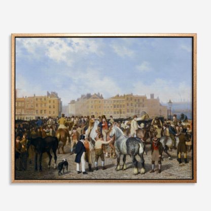 Old Smithfield Market (1824) - Tranh canvas treo tường danh hoạ 80x100 cm