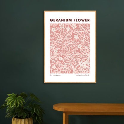 Poster Geranium Flower