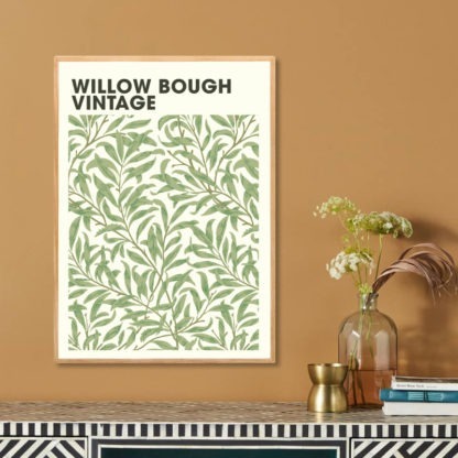 Poster Willow bough vintage