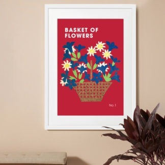 Poster Basket Flower No.1