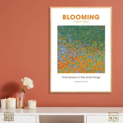 Poster Blooming Poppy Field