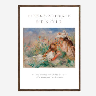 Cô gái nhỏ trên đồng cỏ - Tranh canvas danh họa Pierre-Auguste Renoir